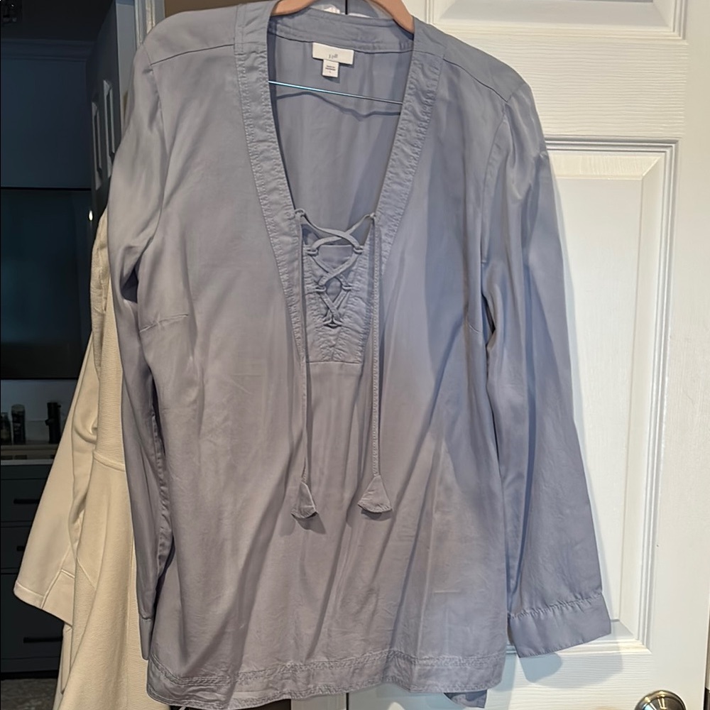 J-Jill in new  Condition Women's blue Lace-Up top